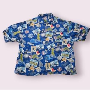Reyn Spooner Los Angeles Dodgers postcard-themed Hawaiian shirt